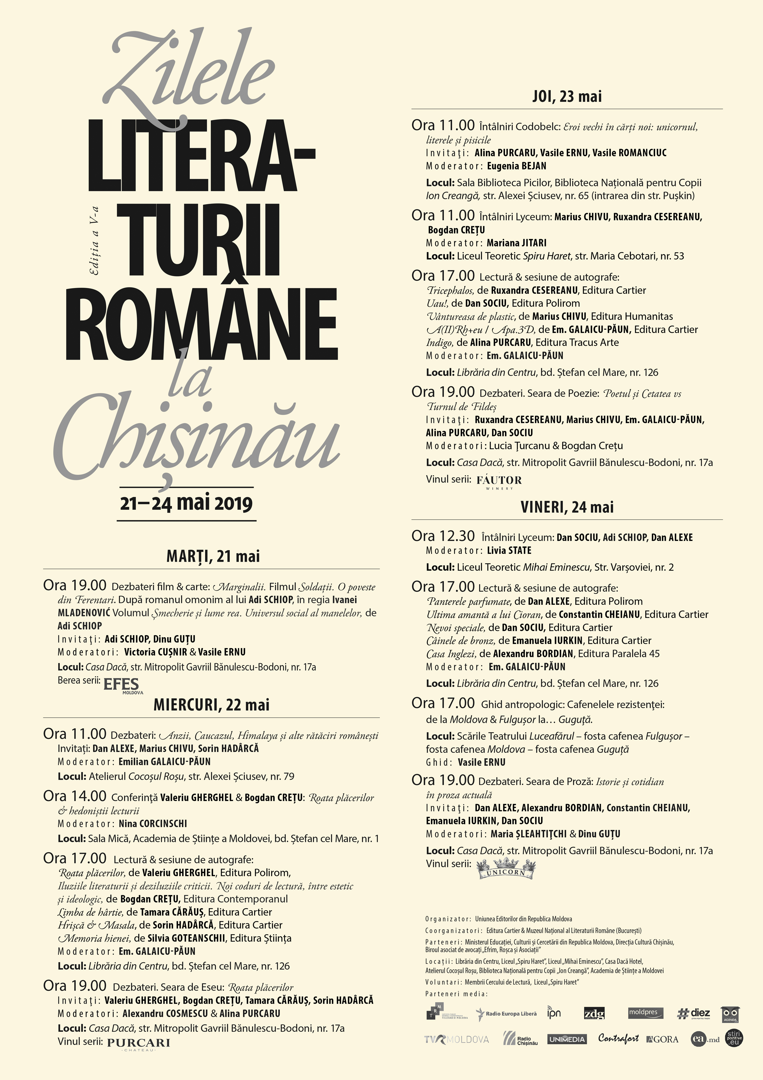 Zilele Literaturii Române la Chișinău!